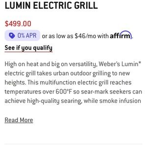 Lumin Electric Grill - Black